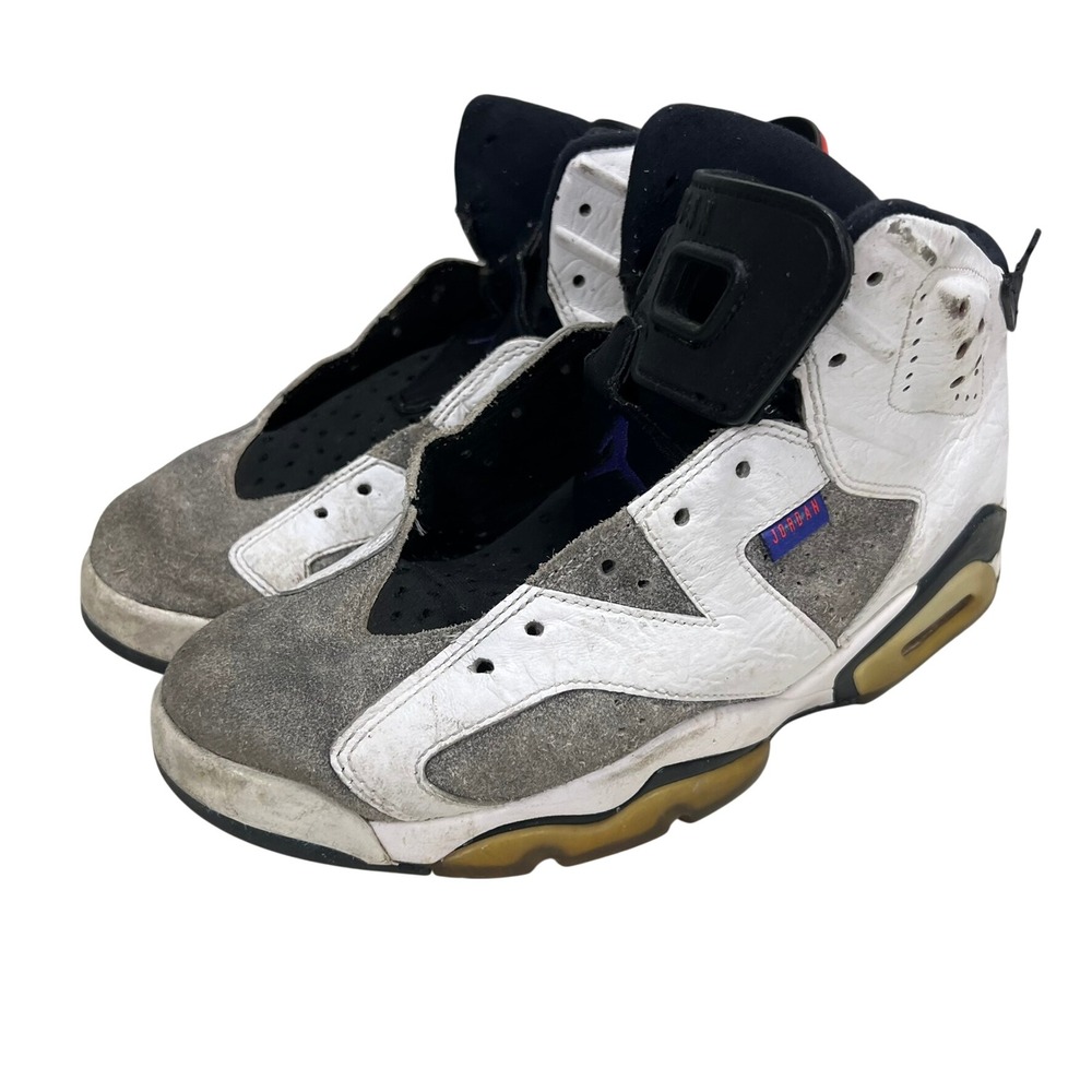 Jordan 6-17-23 Flint White Grey Purple CI3125-100 Mens Size 8.5 Sneakers